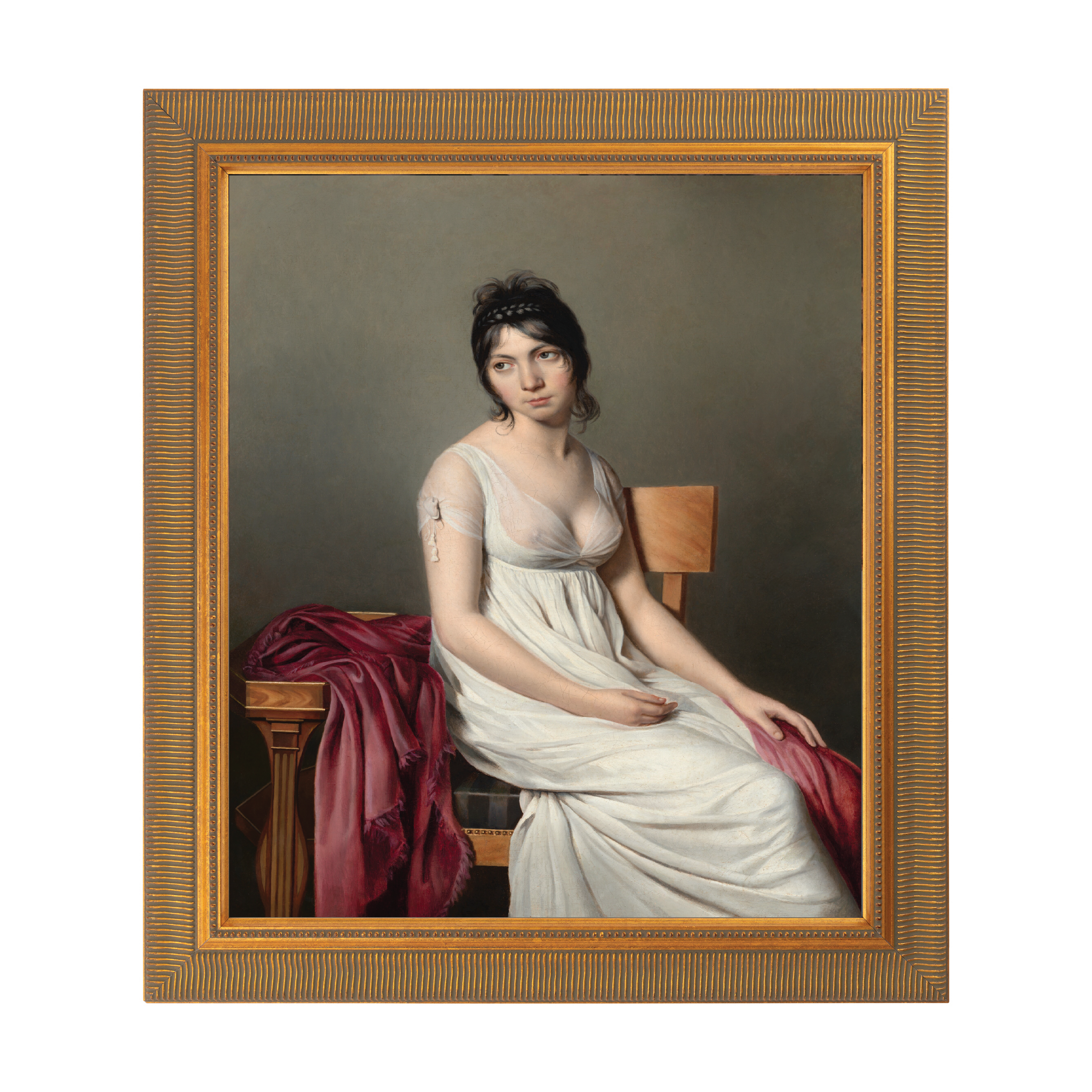 Portrait of a Young Woman in White