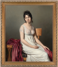Portrait of a Young Woman in White
